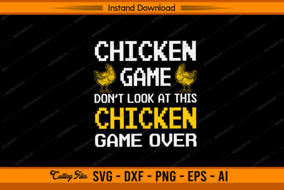 Chickens Game Don’t Look at This Chicken – A Craft-Friendly Graphic for Mugs, Stickers & More