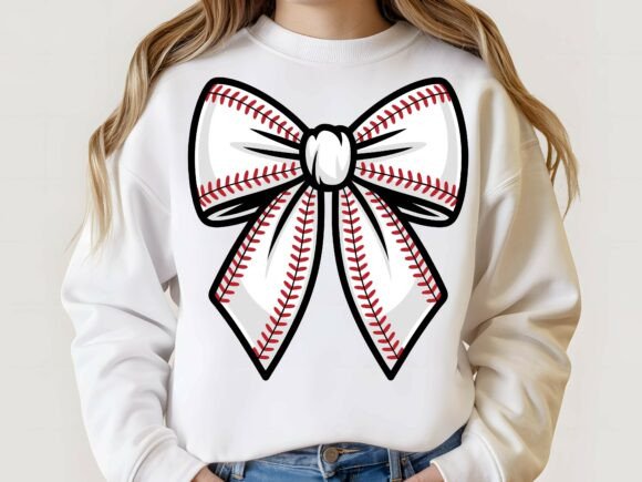 Coquette Baseball Bow, Sport Game Day: A Graphic Designer’s Take on Branding with Playful Sporty Graphics