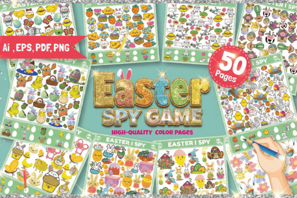 EASTER SPY GAME ACTIVITY SHEETS for KIDS – A Designer’s Review for Real Client Projects