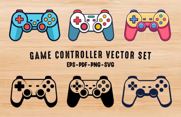 Game Controller Illustrations for Graphics & Merchandise