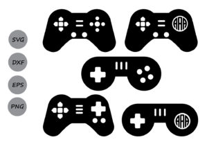 Game Controller Monogram: A Versatile Graphics Asset for Craft & Marketing Projects