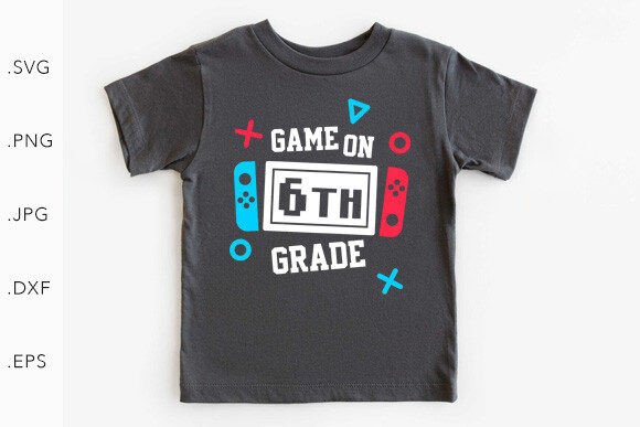 Game on 6th Grade SVG PNG: A Fresh Graphic Template for Branding and Marketing Projects