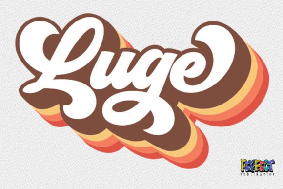 Luge Retro Groovy Winter Game Design SVG Graphics for Print Templates