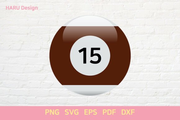 Pool Balls 15 Billiard Balls Table Game – A Versatile Graphics Asset for Crafts & Design Projects