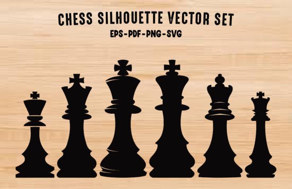 Set of Board Game Silhouette Vector Graphics for Editorial and Web Use